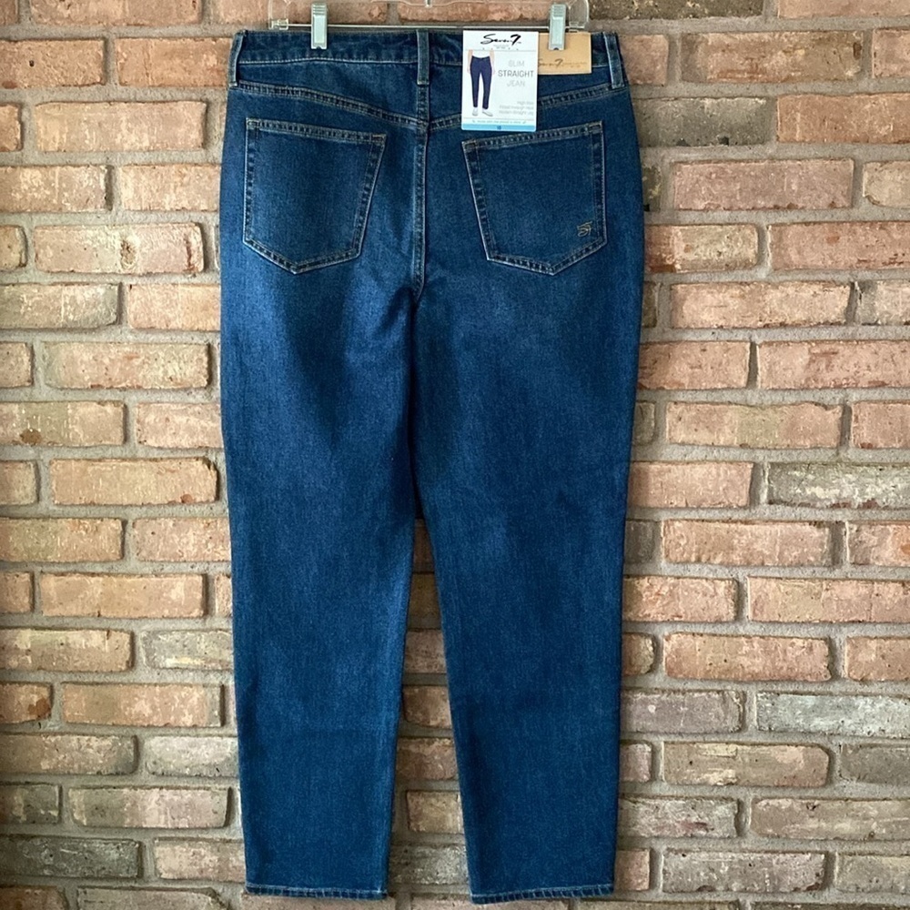 Seven7 Slim Straight Jeans Size 10 NWT - Picture 5 of 11